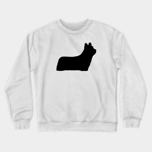 Skye Terrier Silhouette Crewneck Sweatshirt by Coffee Squirrel